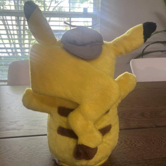 Detective Pikachu Movie Talking Pokemon And Ears Move 12" Plush 2019 - Picture 2 of 9